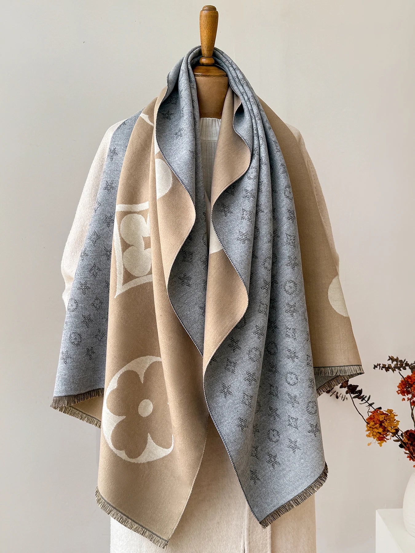 Zentrivo Luxury Faux Cashmere Winter Scarf Neck Warmer