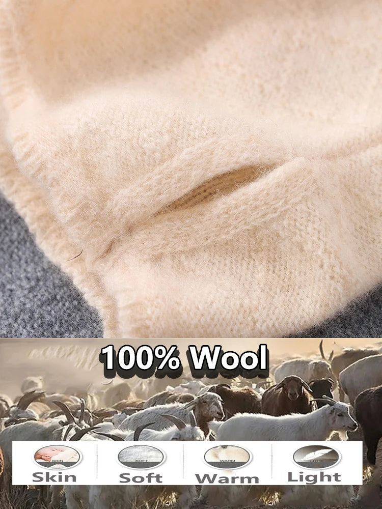 Zentrivo Merino Wool Face Mask and Winter Scarf