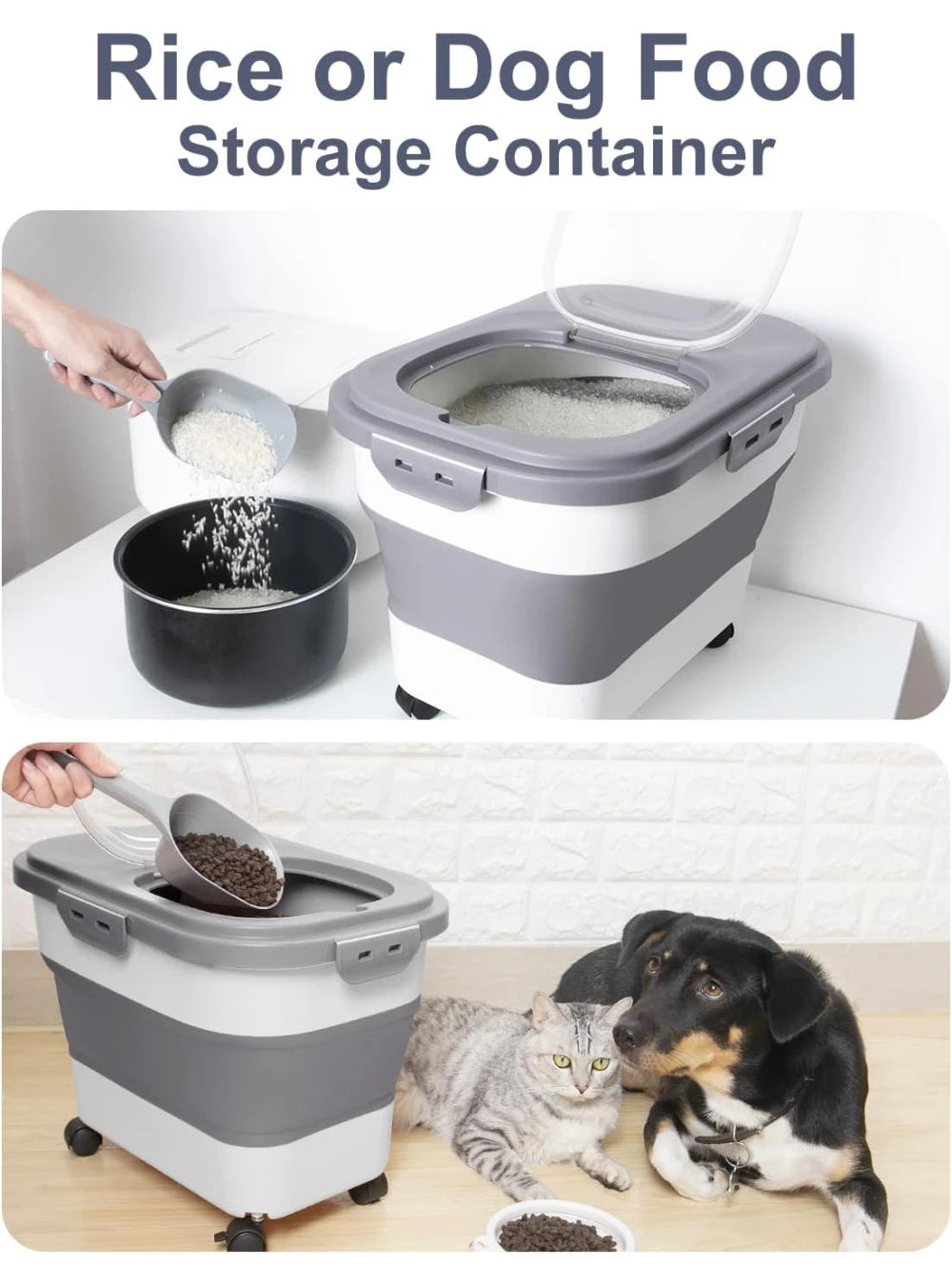 Zentrivo Foldable Large Capacity Food Storage