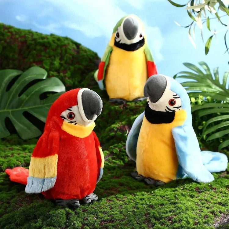 Zentrivo Talking & Music-Playing Parrot Plush Toy