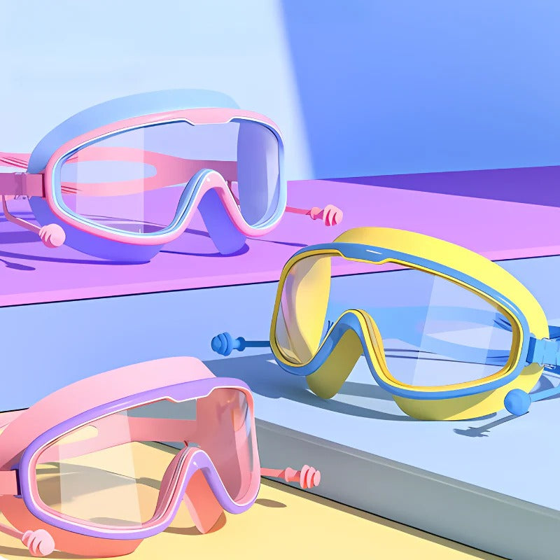 Zentrivo Kids Swim Goggles with Anti-Fog Lenses and Wide
