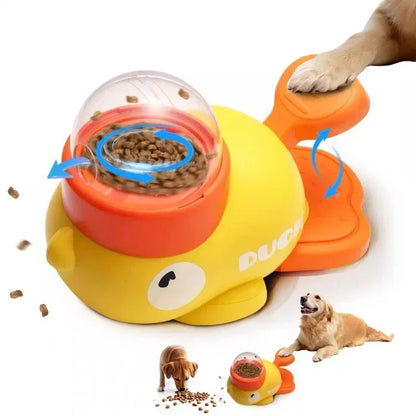 Zentrivo Interactive Cartoon Duck Dog Puzzle Feeder