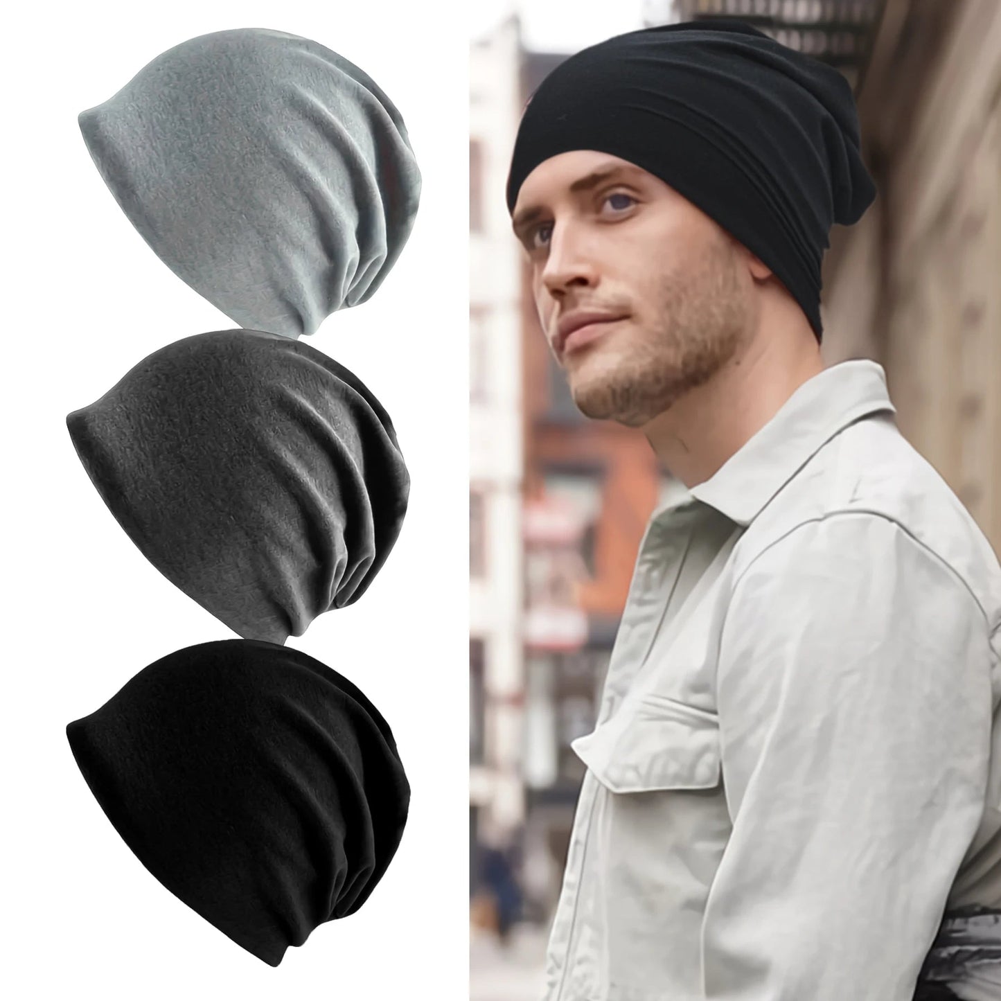 Zentrivo Cozy Slouch Hat Beanie Cap