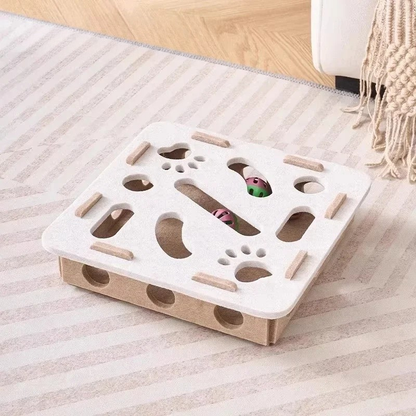 Zentrivo Felt Interactive Cat Puzzle Toy Box