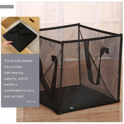 Zentrivo Foldable Mesh Laundry Hamper with Handles