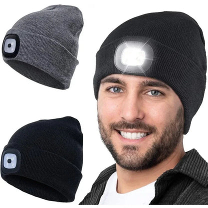 Zentrivo Rechargeable LED Beanie Hat for Winter
