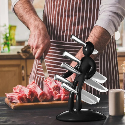 Zentrivo Creative Humanoid Kitchen Knife Holder Set