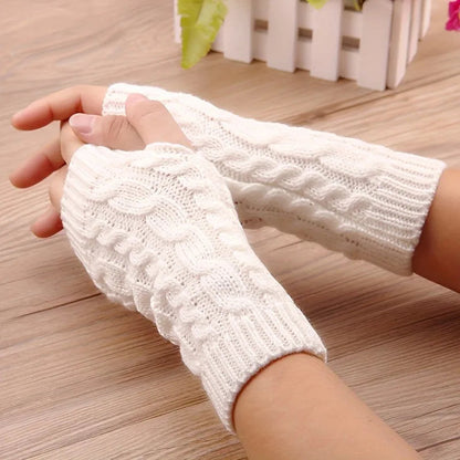 Zentrivo Knit Womens Winter Fingerless Gloves