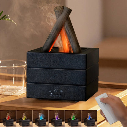 Zentrivo Realistic Flame Aroma Diffuser and Humidifier