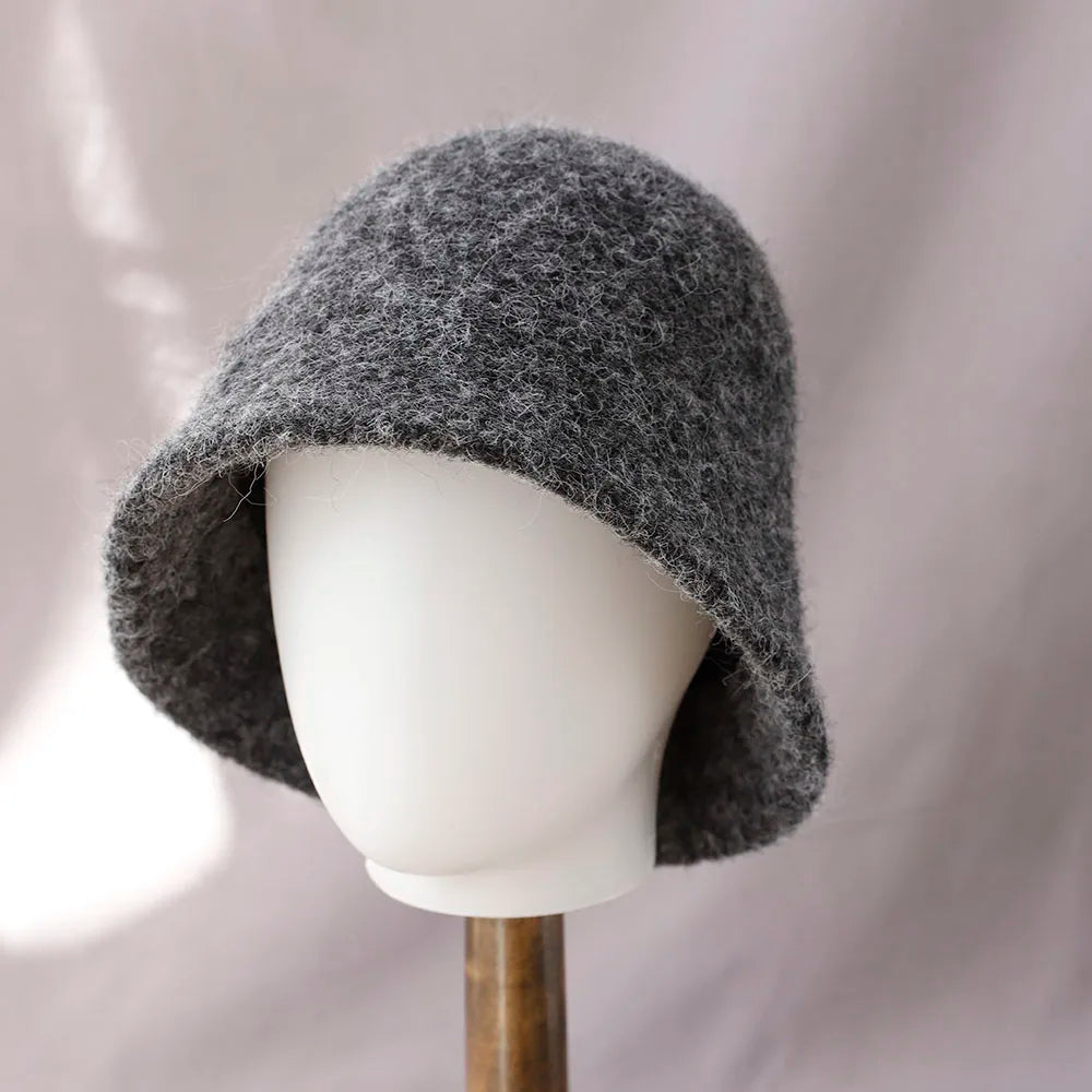 Zentrivo Women's Winter Wool Bucket Hat
