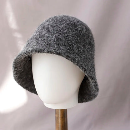 Zentrivo Women's Winter Wool Bucket Hat