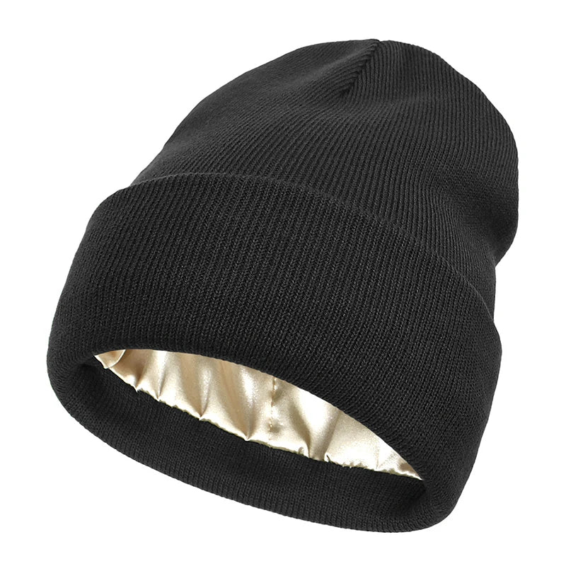 Zentrivo Satin Lined Hat Beanie Cap for Women