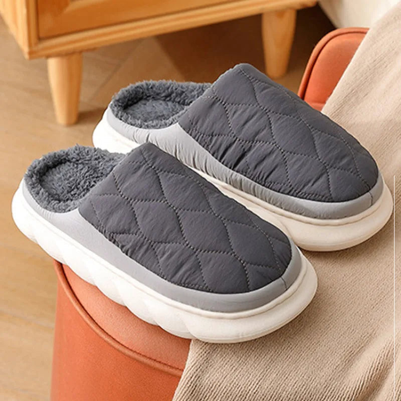 Zentrivo Waterproof Warm Winter Slippers for Men