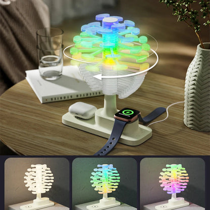Zentrivo Spiral Tree Table Lamp with Integrated Wireless