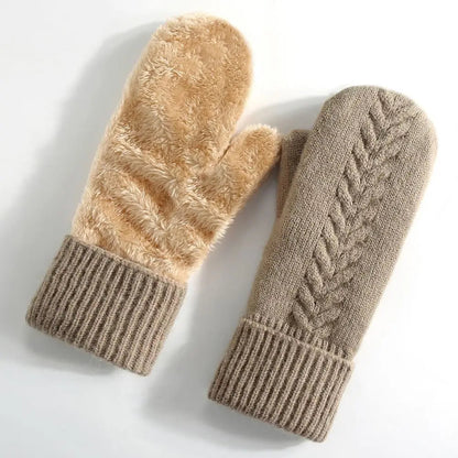Zentrivo Double Layer Fleece Lined Winter Mittens