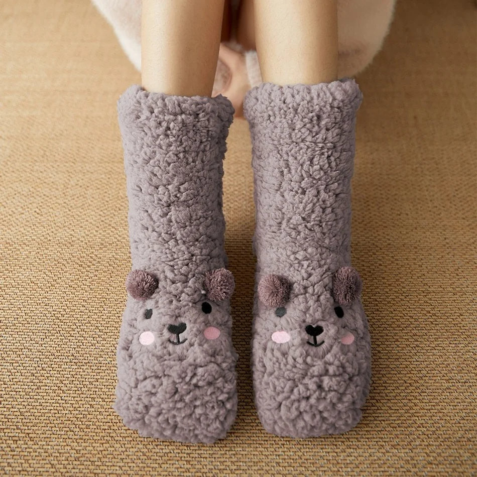 Zentrivo Kawaii Bear Fleece Warm Socks
