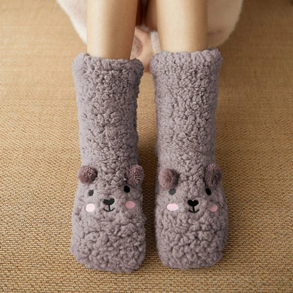 Zentrivo Kawaii Bear Fleece Warm Socks