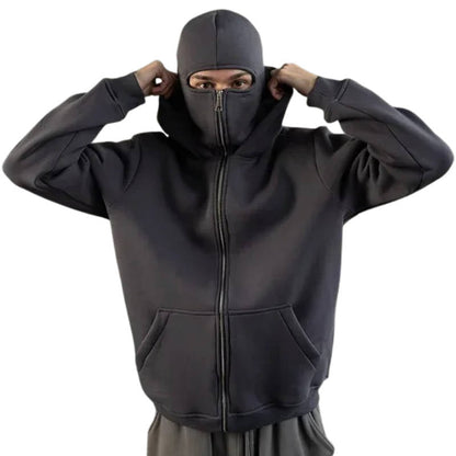 Zentrivo Unisex Full Zip Balaclava Hoodie