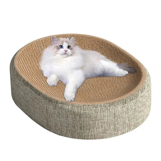 Zentrivo Oval Sisal 2 in 1 Cat Scratcher Bed
