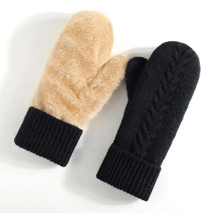 Zentrivo Double Layer Fleece Lined Winter Mittens