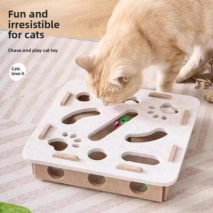 Zentrivo Felt Interactive Cat Puzzle Toy Box