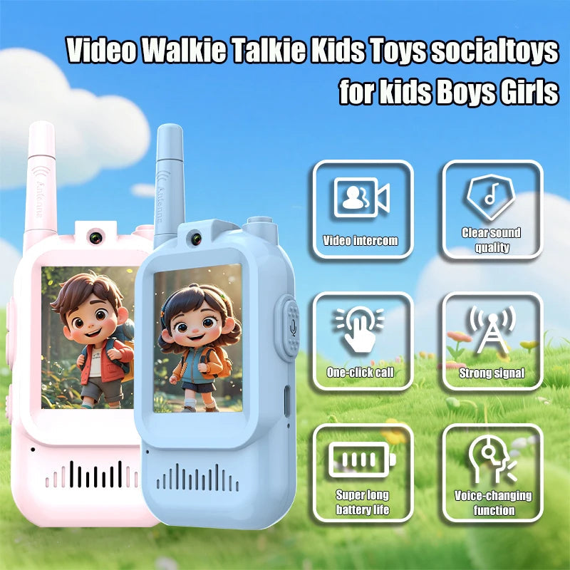 Zentrivo Childrens 2 Pack Video Walkie Talkie