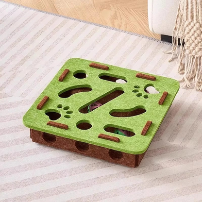 Zentrivo Felt Interactive Cat Puzzle Toy Box