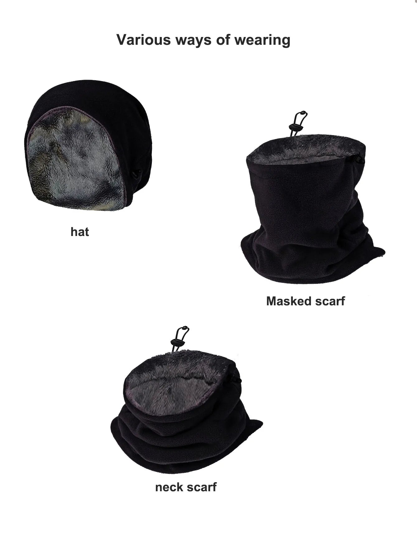 Zentrivo Fleece Balaclava Face Mask Neck Warmer