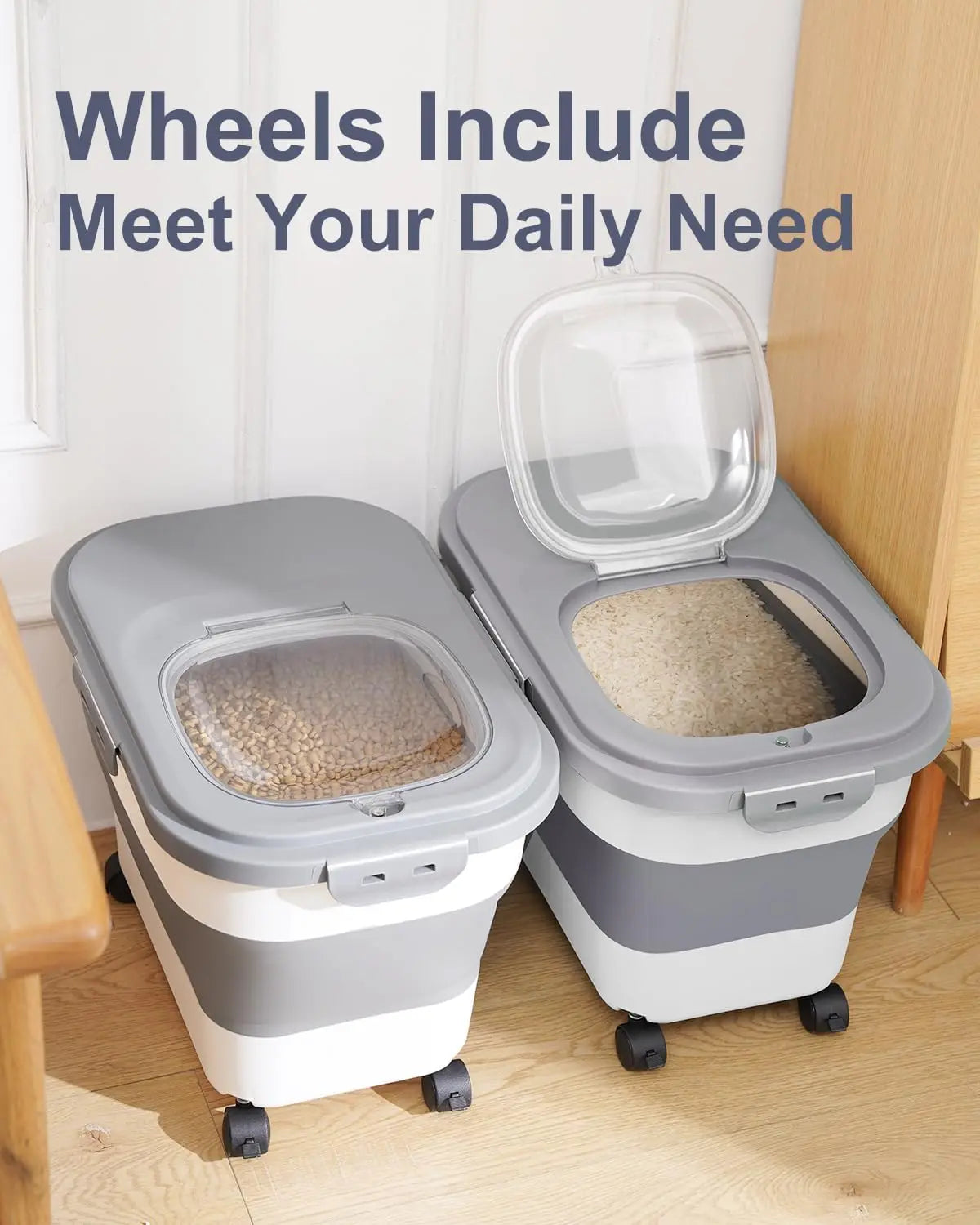 Zentrivo Foldable Large Capacity Food Storage
