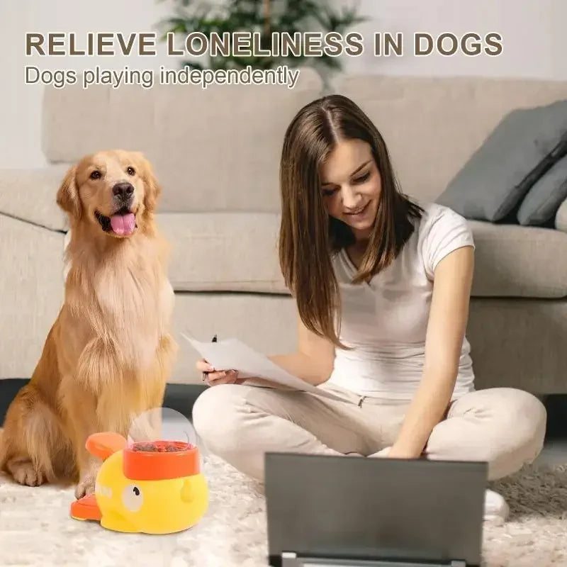 Zentrivo Interactive Cartoon Duck Dog Puzzle Feeder