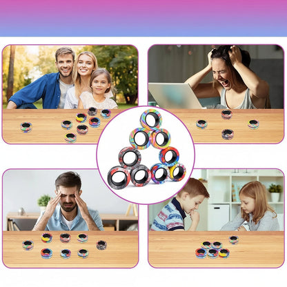 Zentrivo Magnetic Fidget Ring Spinner Set
