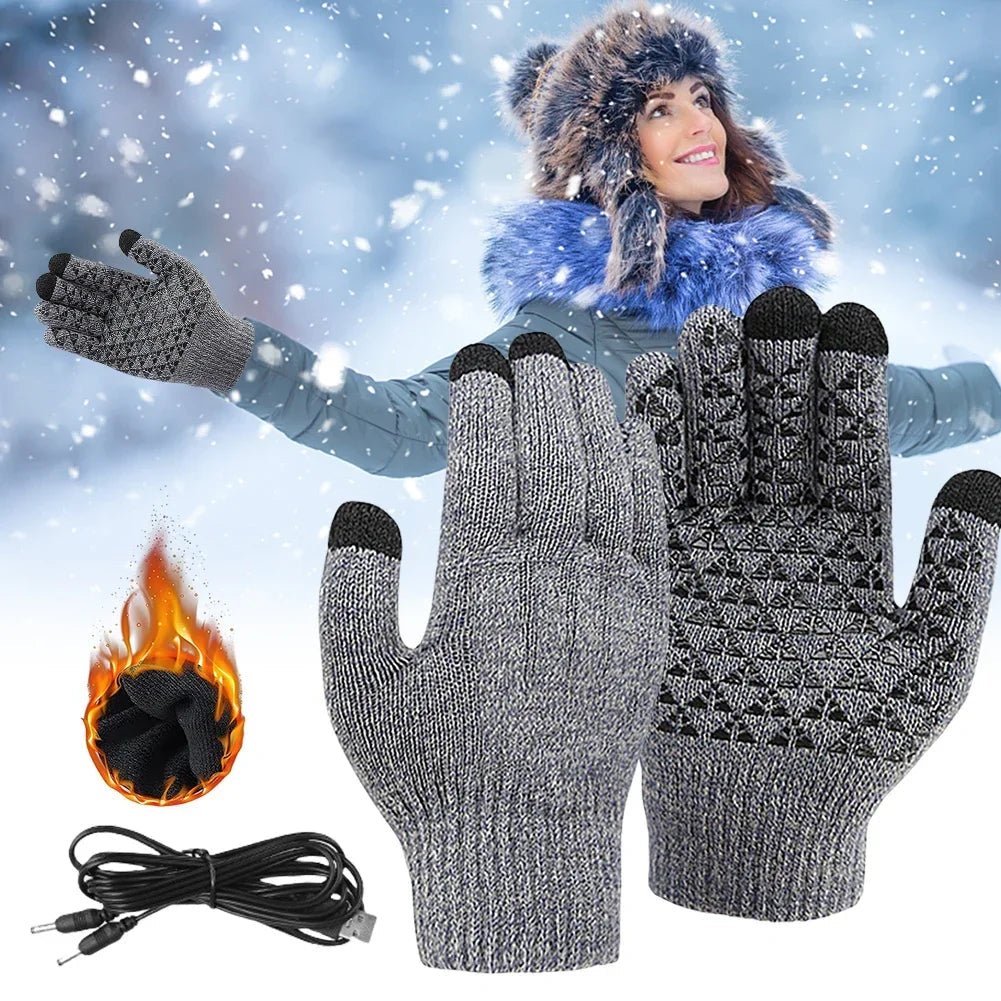 Zentrivo USB Touchscreen Heated Gloves for Winter