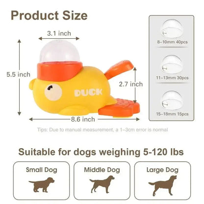 Zentrivo Interactive Cartoon Duck Dog Puzzle Feeder
