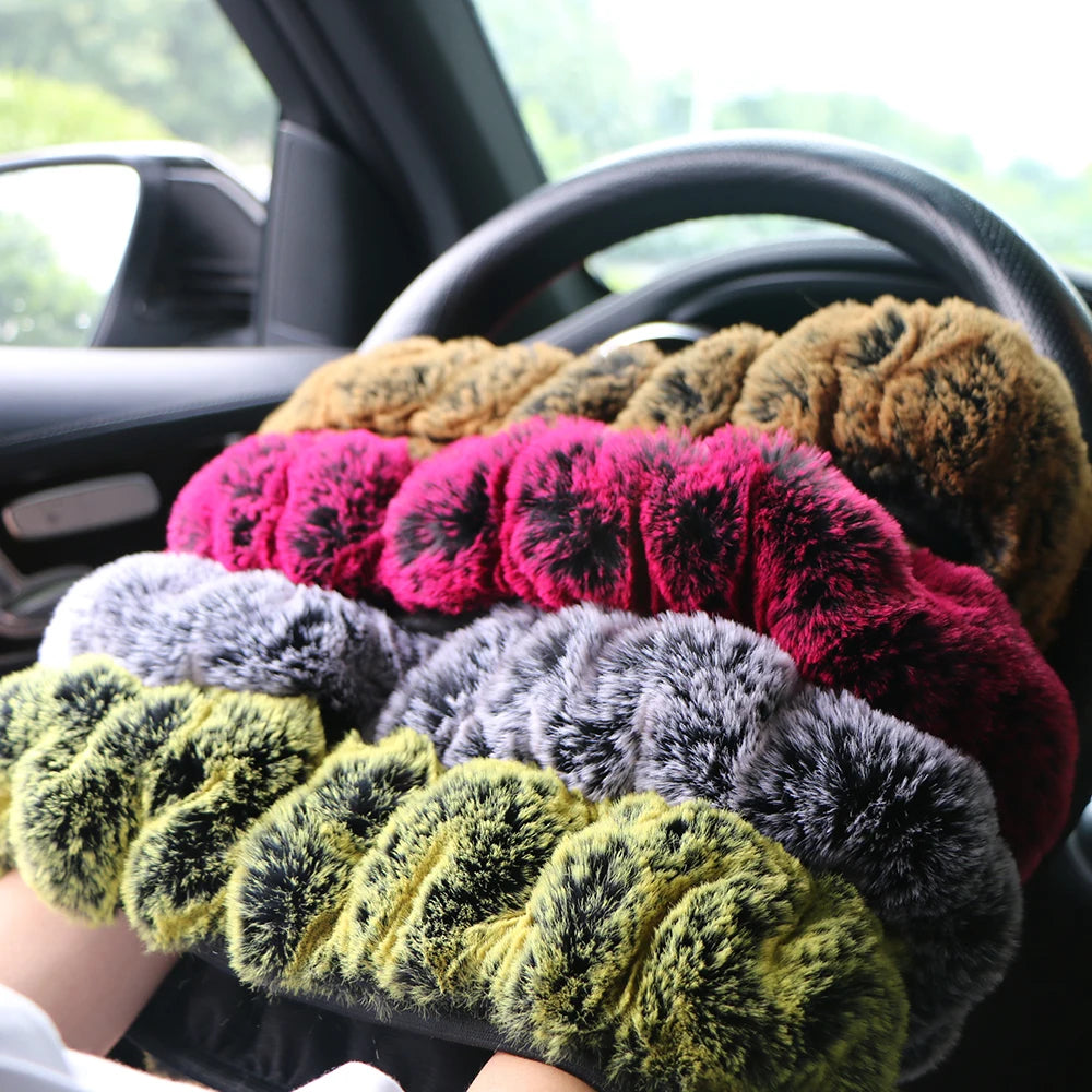 Zentrivo Plush Winter Car Steering Wheel Cover