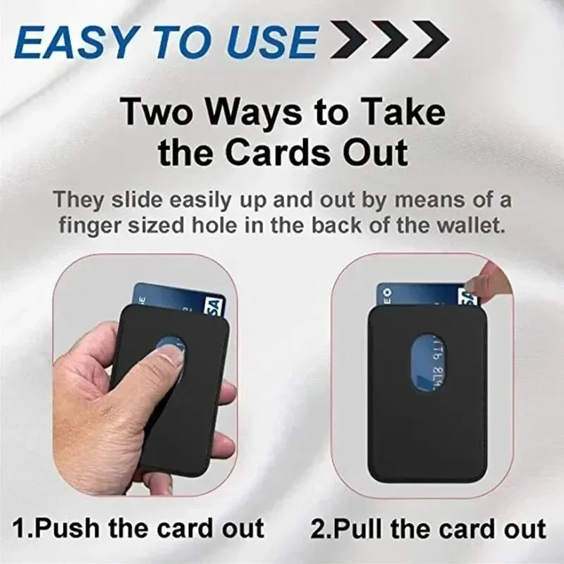 Zentrivo Magnetic Leather Card Holder Wallet for iPhone