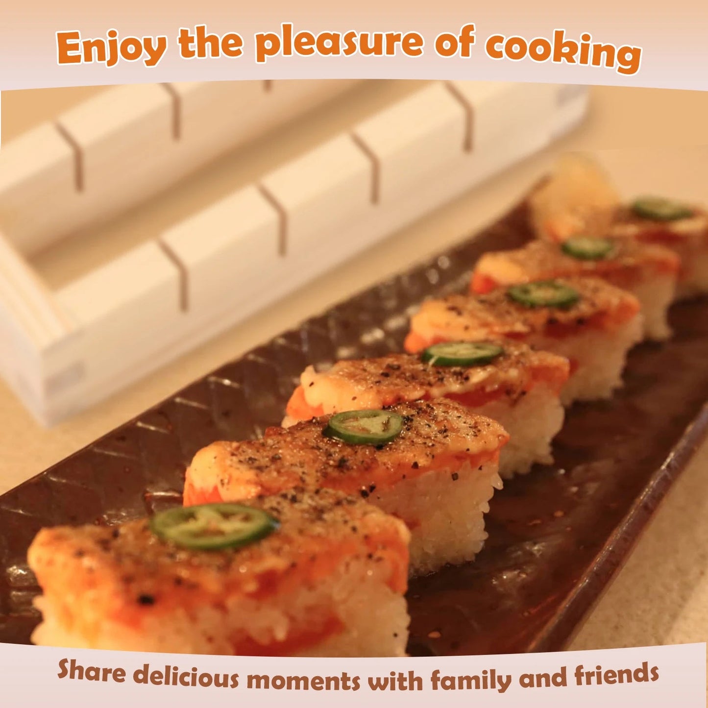 Zentrivo Handcrafted Wooden Sushi Maker Press Mold