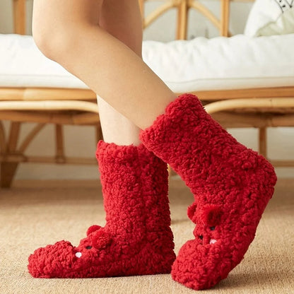 Zentrivo Kawaii Bear Fleece Warm Socks