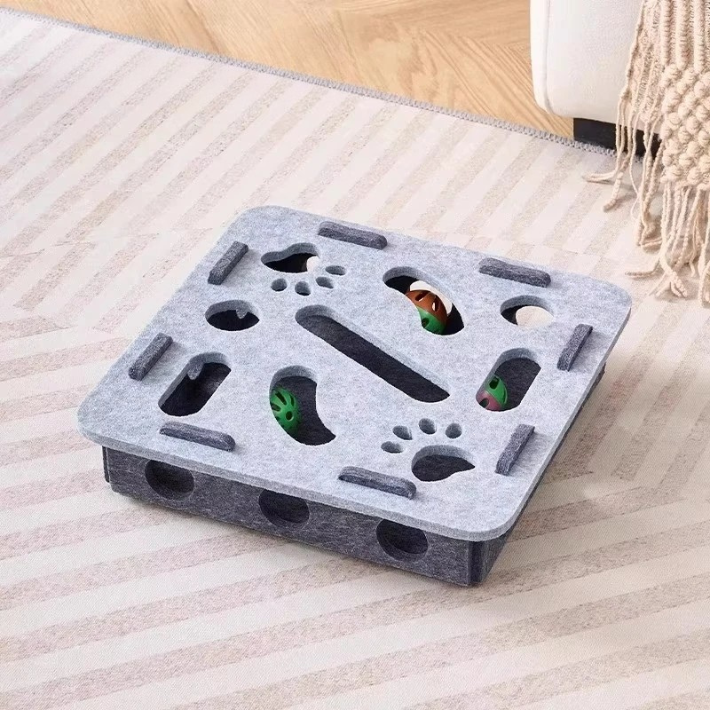 Zentrivo Felt Interactive Cat Puzzle Toy Box