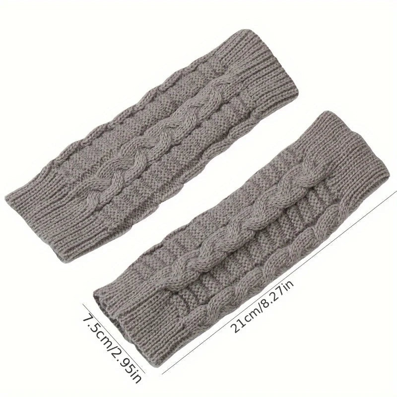 Zentrivo Knit Womens Winter Fingerless Gloves