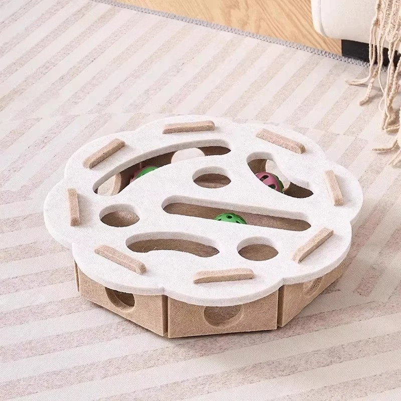 Zentrivo Felt Interactive Cat Puzzle Toy Box