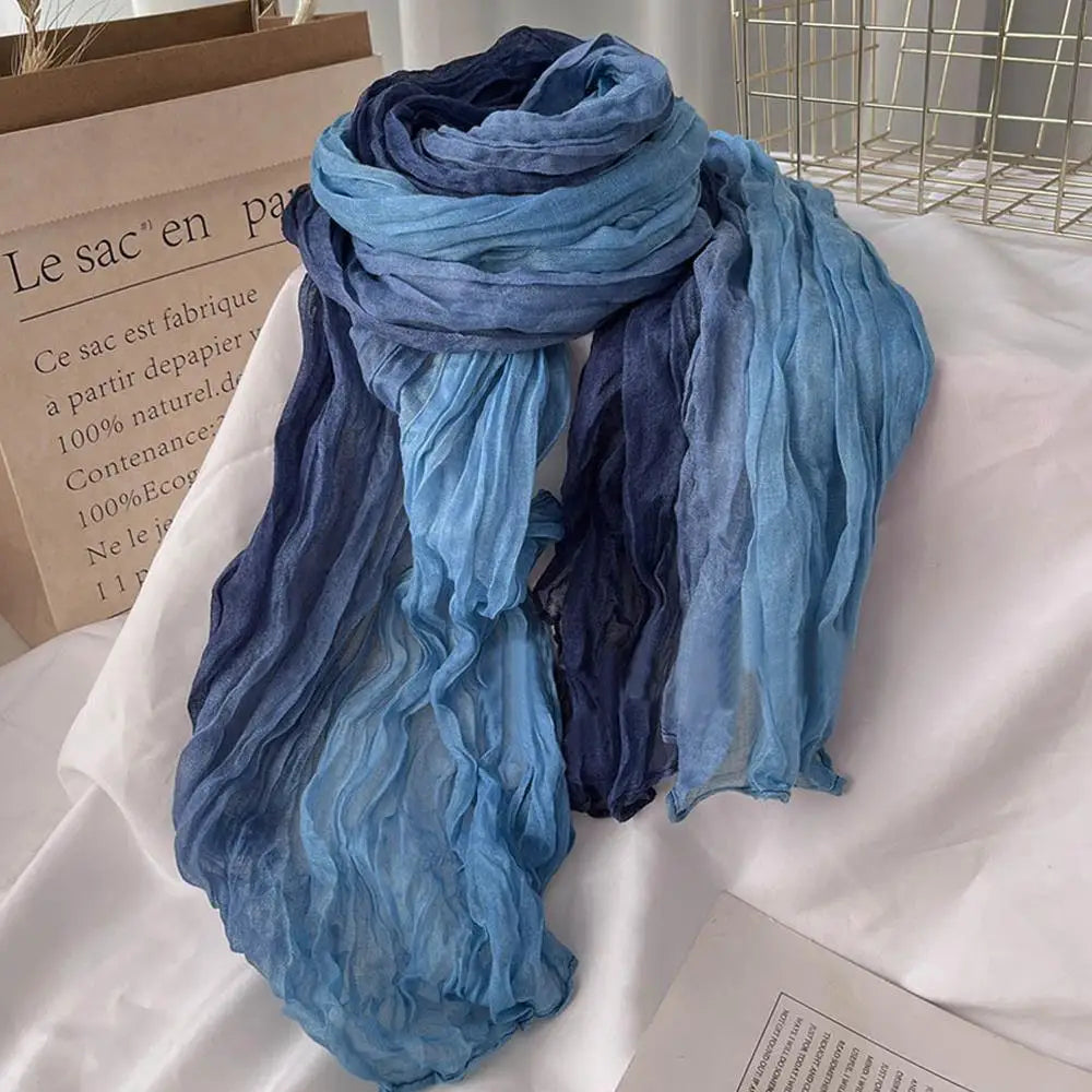 Zentrivo Soft Gradient Cotton Shawl Ladies Winter Scarf