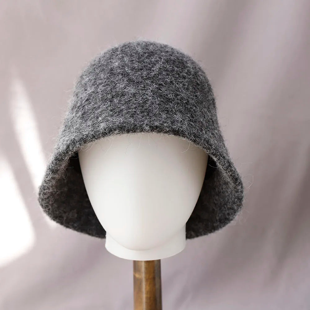 Zentrivo Women's Winter Wool Bucket Hat