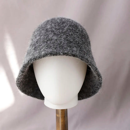 Zentrivo Women's Winter Wool Bucket Hat