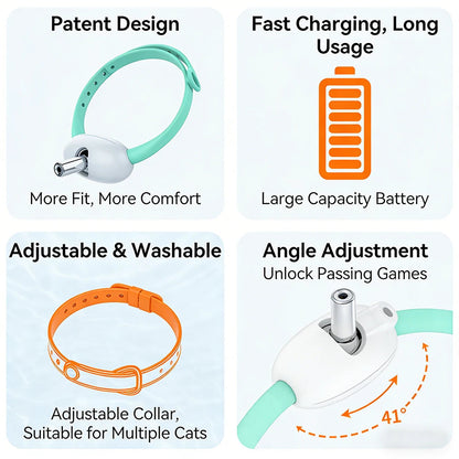 Zentrivo Interactive Laser Cat Collar with USB Charging