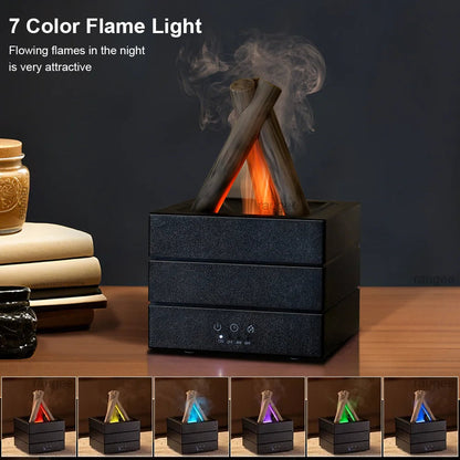 Zentrivo Realistic Flame Aroma Diffuser and Humidifier