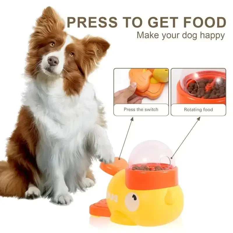 Zentrivo Interactive Cartoon Duck Dog Puzzle Feeder