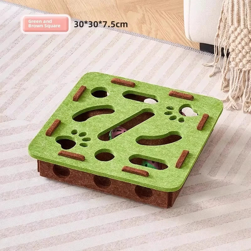 Zentrivo Felt Interactive Cat Puzzle Toy Box