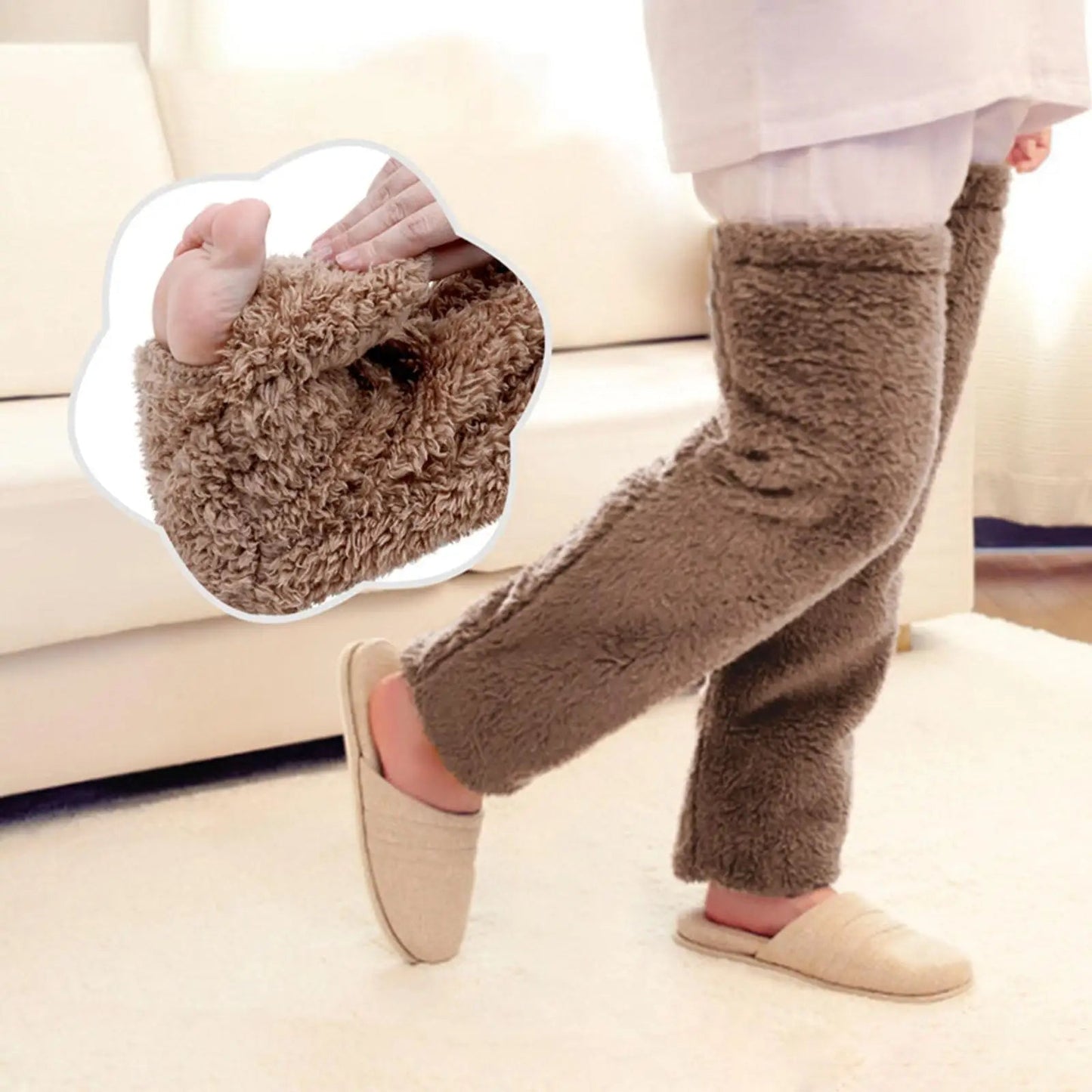 Zentrivo Fuzzy Thigh High Warm Socks