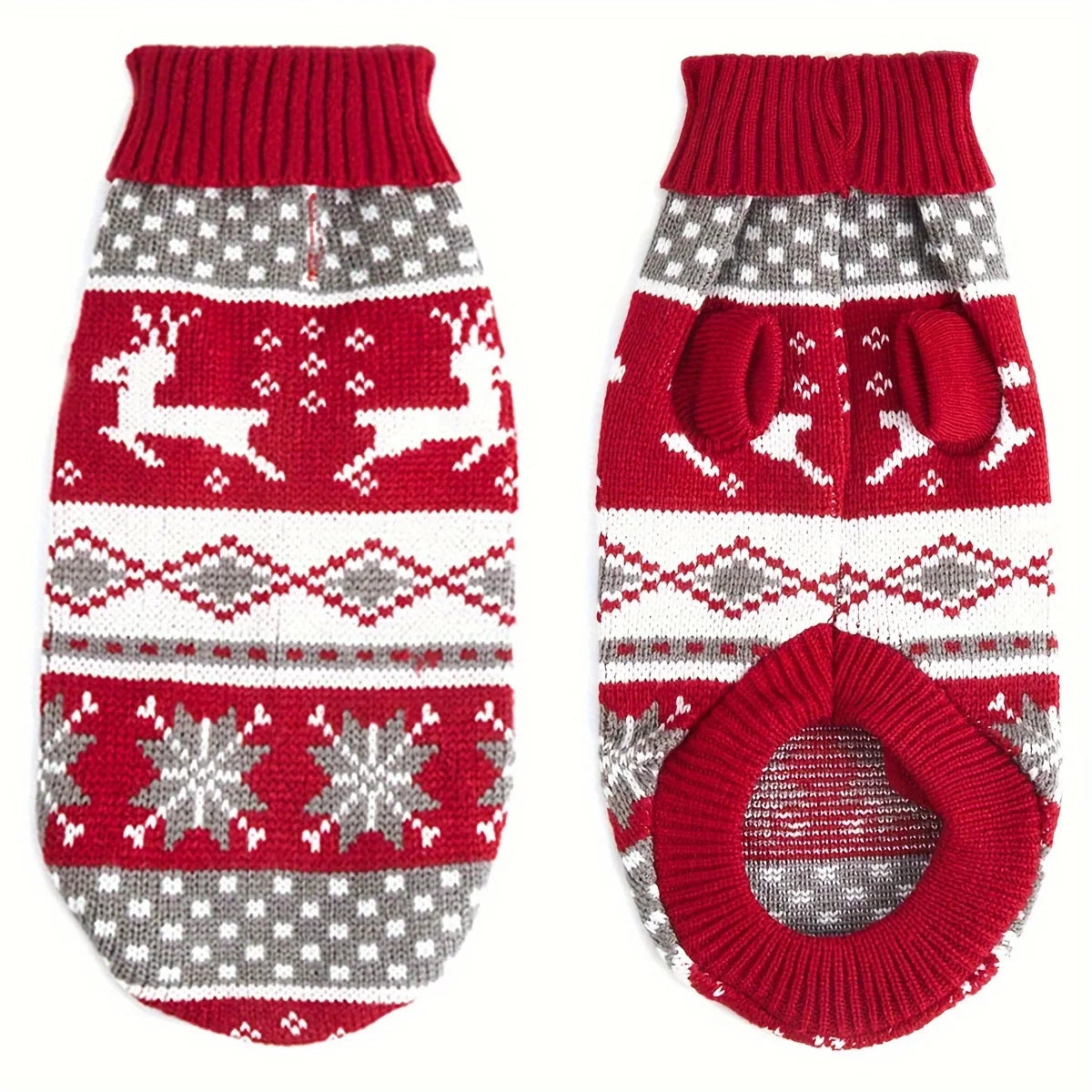 Zentrivo Knitted Dog Christmas Sweater for Small Pets