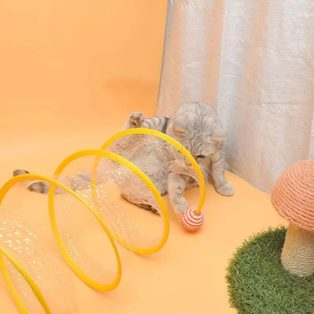 Zentrivo Collapsible S Type Interactive Cat Tunnel